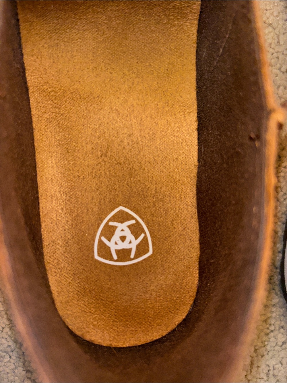 Ariat Women’s Leather Floral Tooled “Cruisers”. - Picture 3 of 9